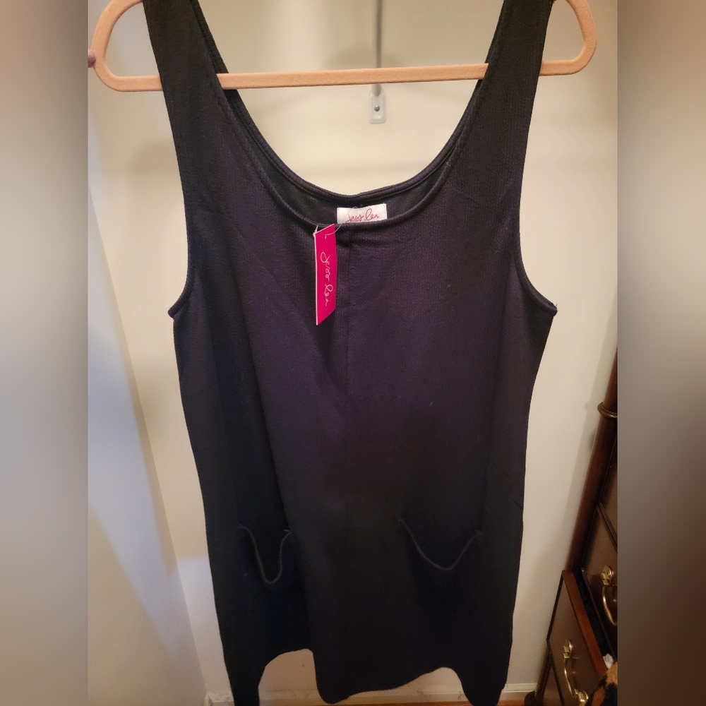 Jess Lea - Rory Ribbed Jumper Dress- Black
